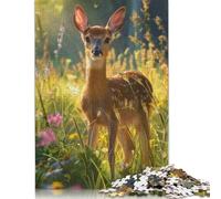 1000 Piece Gentle Deer Puzzles For Adults Wooden Puzzles Brain Teaser Puzzles For Children 1000pcs (75x50cm)