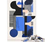1000 Piece Geometric Abstract Composition - Modern Minimalist Art Jigsaw Puzzle for Adult Teenagers Wooden Puzzles for Teenagers Gifts Relax Puzzles Games 1000pcs (75x50cm)