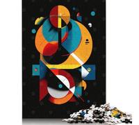 1000 Piece Geometric Orbit - Modern Abstract in Motion Jigsaw Puzzles for Adults Puzzle Jigsaws for Adults Home Educational Games DIY Toys 38x26cm/1000pcs
