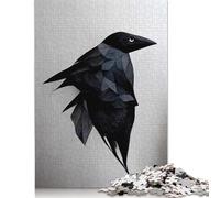 1000 Piece Geometric Raven III Creative Square Jigsaw Puzzles for Adults & Wooden Puzzles Educational Toys 1000pcs (75x50cm)