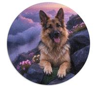 1000 Piece German Shepherd Jigsaw Puzzle for Adults & Kids - Stress Relief & Relaxation, Sea of Clouds Puzzle, Home Decoration Gifts 1000pcs (67.5x67.5cm)