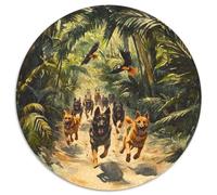 1000 Piece German Shepherds Game Puzzle for Adults Gifts Educational Games Home Decors Brainteasing Dogs Jigsaw Puzzle for Women Men Adult 1000pcs (67.5x67.5cm)