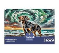 1000 Piece German Wirehaired Pointer Jigsaw Puzzles for Adults Family Challenge Toys Jigsaw Puzzle Home Decors for Adults Gifts 38x26cm/1000pcs