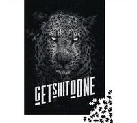 1000 Piece Get Shit Done Creative Square Jigsaw Puzzles for Adults And Wooden Puzzles Toy Intellectual Game 1000pcs (75x50cm)