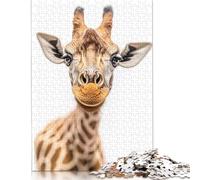 1000 Piece Giraffe Close-Up Jigsaw Puzzlesfor Adults Teenagers Puzzle Jigsaws Educational Puzzle 1000pcs (75x50cm)