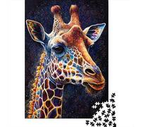 1000 Piece Giraffe Ink Painting Jigsaw Puzzles for Adult Teenagers Home Educational Games DIY Toys 1000pcs (75x50cm)