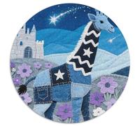 1000 Piece Giraffe Jigsaw Puzzles for Adults Home Decoration Giraffe Denim Visual Effect Puzzle Birthday Gifts 1000pcs (67.5x67.5cm)