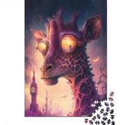 1000 Piece Giraffe1461243 Jigsaw Puzzle for Adult Teenagers Jigsaw Puzzle For Family Fun & Game Night 1000pcs (38x26cm)