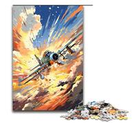 1000 Piece Gliders Is Surrounded by SplattersLots of Coloured Puzzles Gifts Jigsaw for Adults Christmas Wishlist with Santa Claus for Teenager Age 14 Up 75x50cm