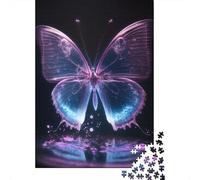 1000 Piece Glow Butterfly31 Jigsaw Puzzles for Adult Teenagers Home Educational Games DIY Toys 1000pcs (75x50cm)