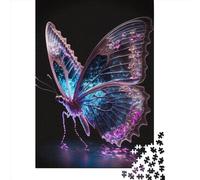 1000 Piece Glow Butterfly7 Adult Puzzles Paper Puzzle for Adults Educational Game Challenge Toy 1000pcs (38x26cm)