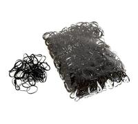 1000 Piece Glow in The Dark Latex Rubber Band Bracelet Pack Mega with Clips 6/3 Wire Clamps (A, 15cm)