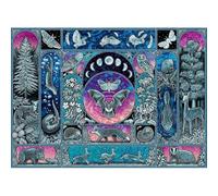 1000-Piece Glow - in - the - Dark Nocturnal Animal Jigsaw Puzzle - Small - Batch