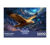 1000 Piece Golden Eagle Jigsaw Puzzle for Adults & Kids - Family Fun, Educational Games, Nebula Planet Jigsaws, Decoration Gifts 38x26cm/1000pcs