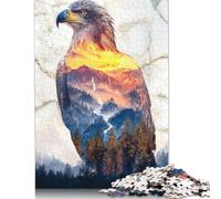 1000 Piece Golden Eagles Sunset Realm Adult Puzzles Puzzle for Adults And Teenager Jigsaw Puzzles for Adults Educational Game Challenge Toy 1000pcs (75x50cm)