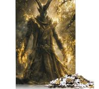 1000 Piece Golden Energy Druid Square Puzzle for Adults Wooden Puzzles Educational Puzzle Family Game 1000pcs (75x50cm)