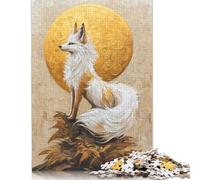 1000 Piece Golden Fox Painting Jigsaw Puzzles for Adults Puzzles for Adults Puzzles Unique Home Decor And Gifts 1000pcs (75x50cm)