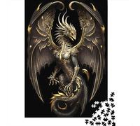 1000 Piece Golden Queen Dragon Jigsaw Puzzle for Adult Teenagers Paper Learning Educational Toys 1000pcs (38x26cm)