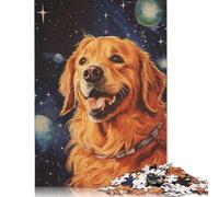 1000 Piece Golden Retriever Art Jigsaw Puzzles for Adult Teenagers Jigsaws 1000 Pieces for Adults& Teens Age 12 Years Up 1000pcs (75x50cm)