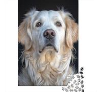1000 Piece Golden Retriever Jigsaw Puzzles for Adult Teenagers Wooden Puzzles Sustainable Puzzle for Adults | Games 1000pcs (75x50cm)