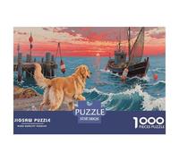 1000 Piece Golden Retriever Jigsaw Puzzles for Adults Challenge High Difficulty Game Decoration Educational Games Puzzle Gifts 38x26cm/1000pcs
