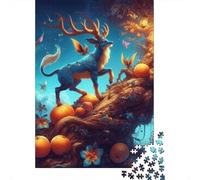 1000 Piece Golden Stag Creative Square Jigsaw Puzzles for Adults & Paper Puzzles Educational Toys 38x26cm/1000pcs