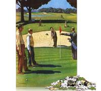1000 Piece Golf Puzzles for Wooden Puzzles Educational Game for Adult 1000pcs (75x50cm)