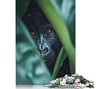 1000 Piece Gorilla in The Jungle Adult Puzzles Paper Puzzles Educational Stress Relief Toy Puzzle 38x26cm/1000pcs