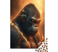 1000 Piece Gorilla Producer Paper Jigsaw Puzzles Adults Teens Jigsaw Large Puzzle Toys Educational Intellectual Decompressing Fun Family Game 1000pcs (38x26cm)