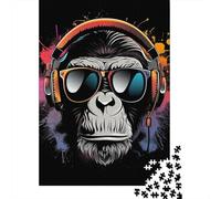 1000 Piece Gorilla Puzzles for Adults Wooden Puzzles Educational Game for Children As A 1000pcs (75x50cm)