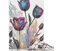 1000 Piece Graceful Tulip Jigsaw Puzzles for Adult Teenagers Puzzles for Adults Brain Teaser Puzzles For Adults 1000pcs (75x50cm)