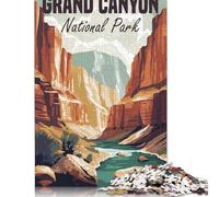 1000 Piece Grand Canyon National Park Poster Adult Jigsaw Puzzle Puzzles for Teenagers Gifts Sustainable Puzzle for Adults | Games 1000pcs (75x50cm)