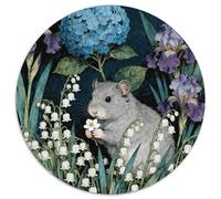 1000 Piece Gray Campbell's Dwarf Hamster Jigsaw Puzzle for Adults Kids - Family Fun, Family Game, Flowers Puzzles, Home Decoration Birthday Gifts 1000pcs (67.5x67.5cm)