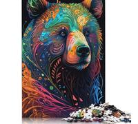 1000 Piece Grizzly Bear Style 1 Jigsaw Puzzlesfor Adults Teenagers Paper Puzzles for Adults For Family Fun & Game Night 38x26cm/1000pcs