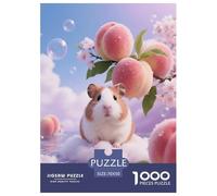 1000 Piece Guinea Pig Jigsaw Puzzle for Adults - Challenging & Brainteasing, Peach Puzzles, Home Decoration Unique Gift 70x50cm/1000pcs