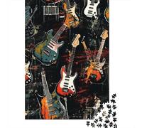 1000 Piece Guitar Puzzles for Adults & Paper Puzzles Educational Puzzle Family Game 38x26cm/1000pcs