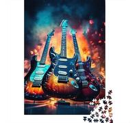 1000 Piece Guitar Square Puzzle for Adults Paper Puzzles Educational Puzzle Family Game 38x26cm/1000pcs
