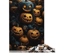 1000 Piece Halloween Pumpkin Adult Puzzles Paper Puzzle for Adults Educational Game Challenge Toy 1000pcs (38x26cm)