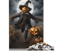 1000 Piece Halloween Scarecrow Jigsaw Puzzles for Adults Puzzle Jigsaws for Adults& Teenagers Age 12 Years Up 1000pcs (75x50cm) <