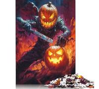 1000 Piece Halloween Vibes Posters Jigsaw Wooden Puzzle Adult Jigsaw Puzzle Jigsaw Puzzles for Adult 1000pcs (75x50cm)