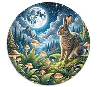 1000 Piece Hare Jigsaw Puzzles for Adults & Kids Challenge Toy Family Fun Game Home Decoration Hare Jungle Jigsaws Gifts 1000pcs (67.5x67.5cm)