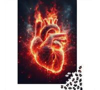 1000 Piece Heart On Fire Jigsaw Puzzles for Adults Puzzle Jigsaws for Adults& Teenagers Age 12 Years Up 1000pcs (38x26cm) <