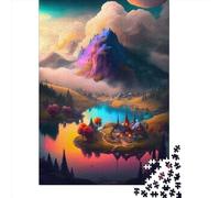1000 Piece Heaven Island Jigsaw Puzzles for Adult Teenagers Home Educational Games DIY Toys 1000pcs (75x50cm)