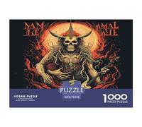 1000 Piece Heavy_metal_music Creative Square Jigsaw Puzzles for Adults & Wooden Puzzles Educational Toys 1000pcs (75x50cm)