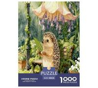 1000 Piece Hedgehog Jigsaw Puzzle for Adults Kids - Family Fun, Family Happy Game, Giant Lily of The Valley Puzzles, Decoration Birthday Gifts 38x26cm/1000pcs