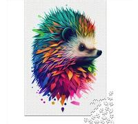 1000 Piece Hedgehog Pop Art Animal Jigsaw Puzzlesfor Adults Puzzle Jigsaws for Adults Unique Home Decor And Gifts 1000pcs (38x26cm)