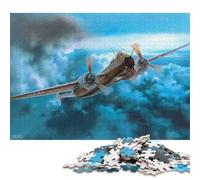 1000 Piece Heinkel He 219 Poster, Picture, Metal Print, Paint by Monster Car Jigsaw Square Puzzle for Adults & Wooden Puzzles Educational Game Challenge Toy 1000pcs (75x50cm)