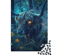 1000 Piece Highland Cattle Jigsaw Puzzles for Adult Teenagers Home Educational Games DIY Toys 1000pcs (75x50cm)