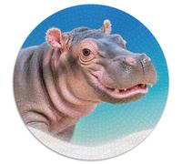 1000 Piece Hippo Jigsaw Puzzle for Adults - Family-Friendly Brain Teaser, Hippo Close-up Puzzle, Decoration Unique Gift 1000pcs (67.5x67.5cm)