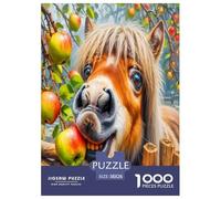 1000 Piece Horse Game Puzzle for Adults Gifts Fun Challenging Home Decors Brainteasing Animals Jigsaw Puzzle for Women Men Adult 38x26cm/1000pcs